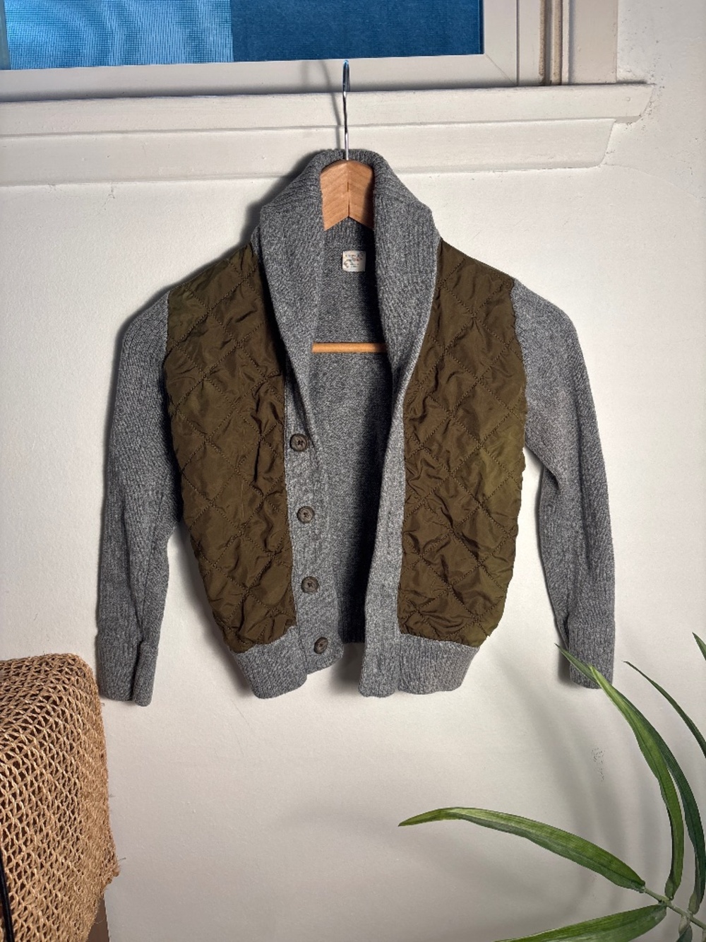 Crewcuts Shawl Collar Cardigan with Quilting